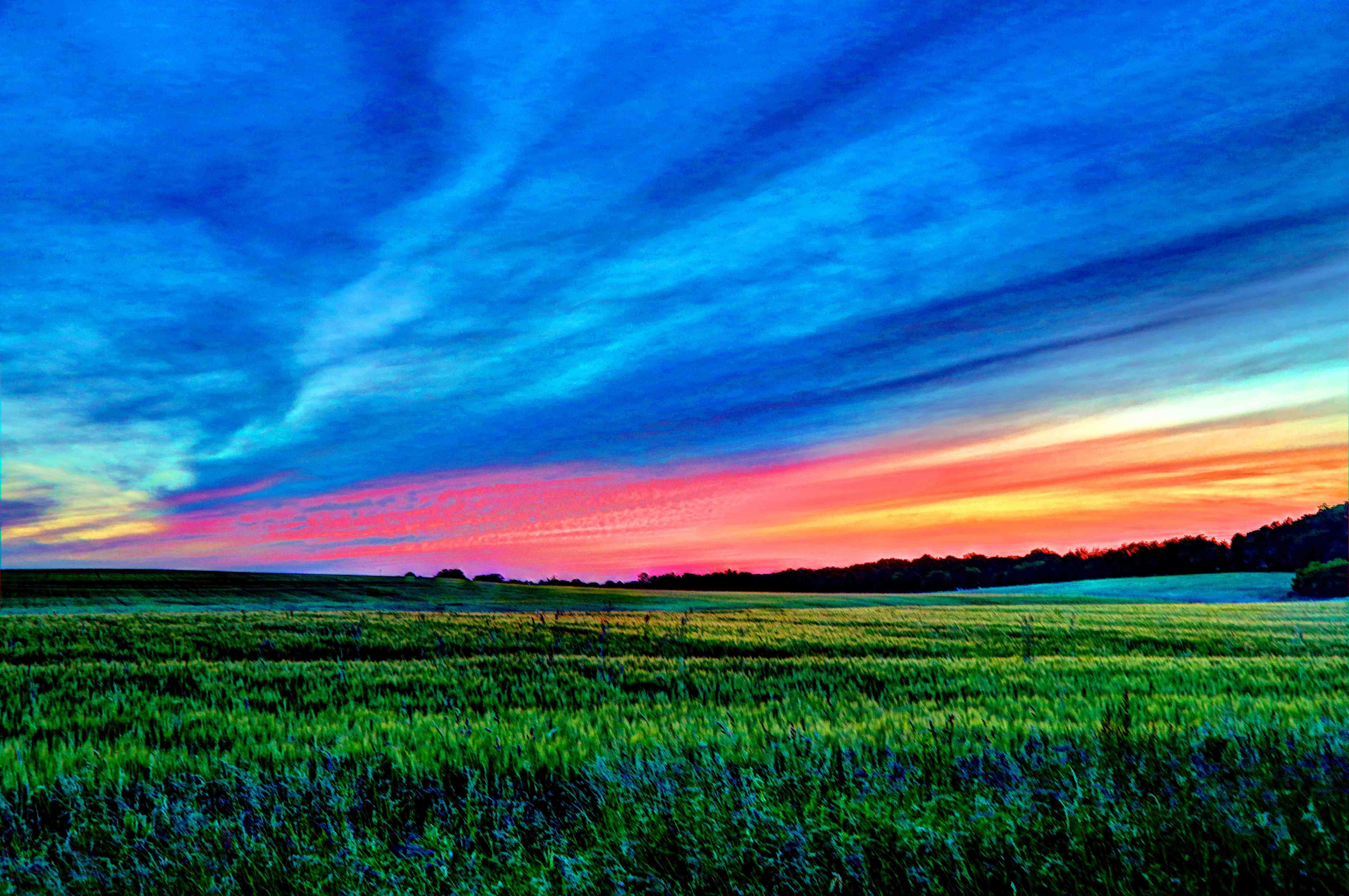 Sunset Photo Taken From The Edge of Mount Vernon Ohio Mount Vernon